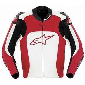  Alpinestars MX 1 Leather Jacket   60/Red Automotive