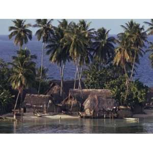  Thatched Huts, Nalunega, San Blas Islands, Panama, Central 