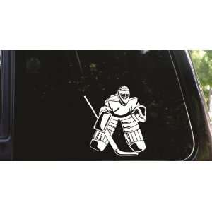 Ice Hockey goalie die cut vinyl decal / sticker