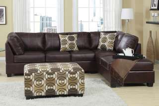 New 3 Pcs Microfiber Sectional Sofa in Sage Color  