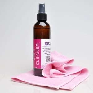   Portable Dance Pole Cleaner Care Pink Microfiber Towel Kit  