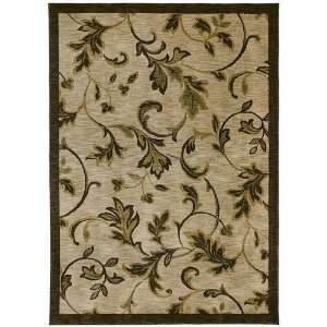 Tommy Bahama Rugs Home Nylon Garden Gate Beige Contemporary Rug 