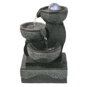  Astonica Indoor Lighted Table Top Water Fountain White 