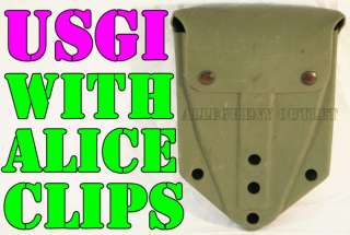 US Army Military GI E Tool Cover / Carrier TRI FOLD SHOVEL POUCH CASE 