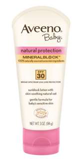  Aveeno Baby Natural Protection SPF 30 Lotion, 3 Ounces 