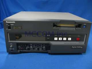 Panasonic AJ D650 DVC Pro Editor w/ 1867 Tape Hrs  