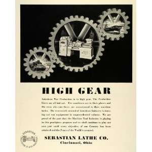  Gear World War II Sebastian Lathe Production Machine Tool Industry 