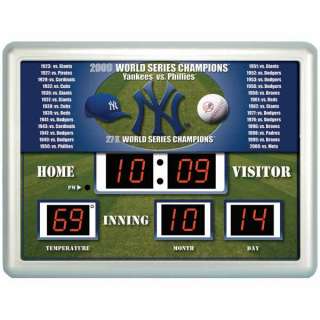New York Yankees 27X Champions Scoreboard Wall Clock  