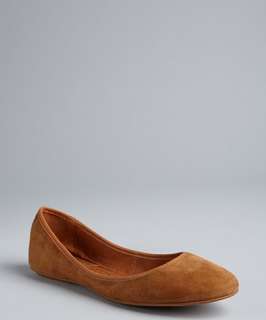 Ash camel suede Instinct ballet flats