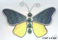 STAINED GLASS SUNCATCHER BUTTERFLY MOTH INSECT COLORFUL  