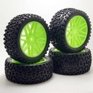 4x 1/10 Off road Rear/Front Plastic Wheel Rim & Rubber Tyre,Tires Y12 
