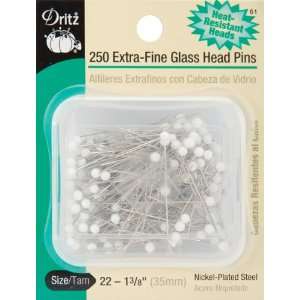  Extra Fine Glass Head Pins Size 22 250/Pkg