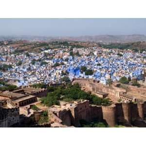 Blue City of Jodhpur from Fort Mehrangarh, Rajasthan, India Stretched 