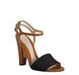 Gucci brown leather zip back suede toe strap sandals   up to 