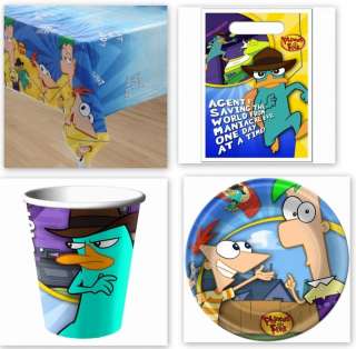 Phineas and Ferb Party NAPKINS Supplies PLATES CUPS BAG  