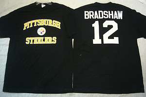 2395 Mens 100% Licensed NFL Apparel Steelers TERRY BRADSHAW Jersey 