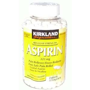  Kirkland Aspirin, Regular Strength, 325mg, 1,000 Tablets 