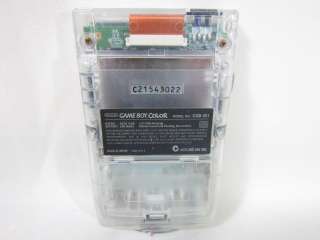 Nintendo Game Boy Color Console System Clear CGB 001 1755  