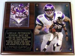   28 Minnesota Vikings Legend Photo Plaque NFL Purple People Eat  