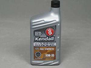 Kendall GT1 Full Synthetic Motor Oil 10w30 Titanium  