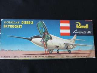 Vintage 1954 Revell Douglas D 558 3 Skyrocket Airplane Plastic Model 
