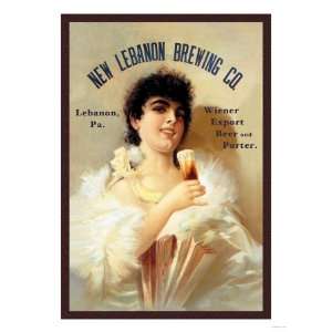  New Lebanon Brewing Company Giclee Poster Print, 24x32 