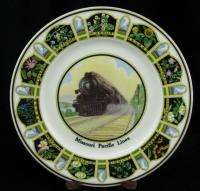 Vintage Missouri Pacific State Flowers Dinner Service Plate Railroad 