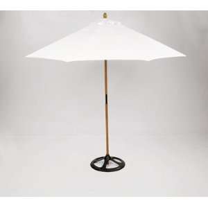  Living Accents 9ft Canvas Market Umbrella with Wood Pole Patio 