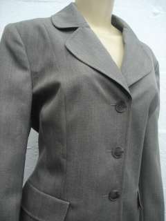 Suit Studio Petite women suit set jacket pant blue oasis stone gray 