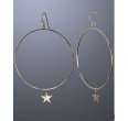 jules smith gold star charm hoops