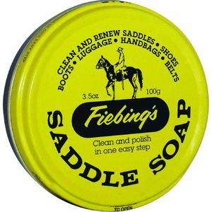 oz Yellow Saddle Soap Paste Leather Cleaner by Fiebings no 