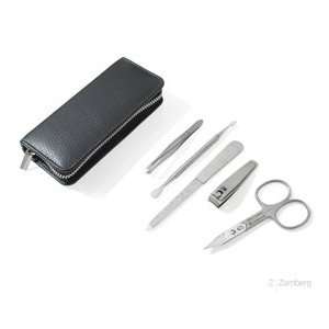 Manicure Set with Stainless Steel Tools in Black Case. Made in Germany 