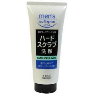  Kose Mens Softymo Hard Scrub Wash 150g Beauty