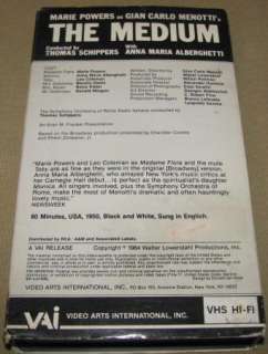 Medium VHS   Marie Powers, Anna Maria Alberghetti, Rome Symphony 