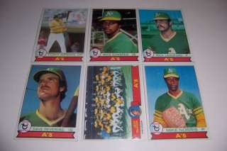 1979 Topps OAKLAND As COMPLETE SET of 26 Cards FREE/SH  