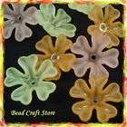 50pcs Acrylic Assorted Matt Color Lily Flower 18mm items in Bead Craft 