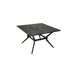  Castings Woven Cast Aluminum 40 Square Metal Patio Dining Table 