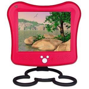  12 Inch HannSpree Mickey Mouse LCD TV with Remote (Red 