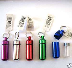 5pc Small Pill Container Set with Key Ring  