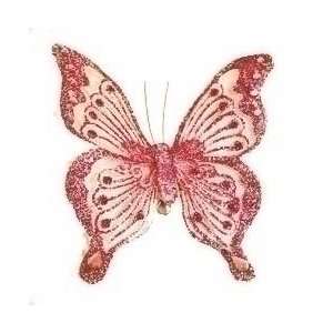  Sheer/Glitter Swallowtail Butterfly 5.5   Red Arts 