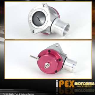 RED TURBO BLOW OFF VALVE BOV+2.50 ADAPTER FLANGE PIPE  