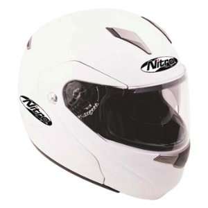  Nitro White Medium Modular Helmet Automotive