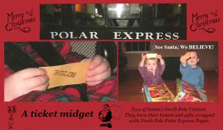 Polar Express Punched Keepsake Ticket Midgets  