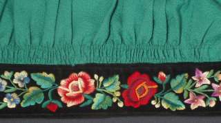 POLISH Folk Costume Blouse embroidered jacket Lowicz ethnic embroidery 