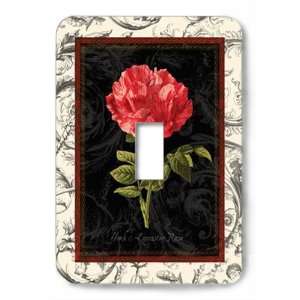 Toile Rose Decorative Steel Switchplate Cover