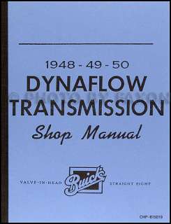 1948 1949 1950 Buick Dynaflow Transmission Shop Manual  