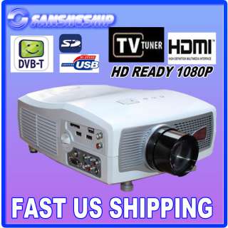 HD Home Theater 1080P LCD PROJECTOR LED HDMI WII PS3 With CE CCC 