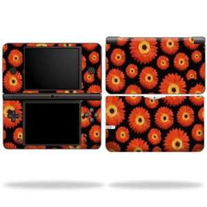   Skin Decal Cover for Nintendo DSi XL Skins Orange Flowers Video Games