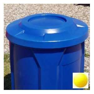   Gal. Round Receptacle, Bug Barrier Lid, Liner   Yellow