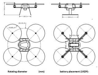 LOTUSRC T380 Quadcopter/Hovercraft ARTF FPV Carrier RC Hobby  